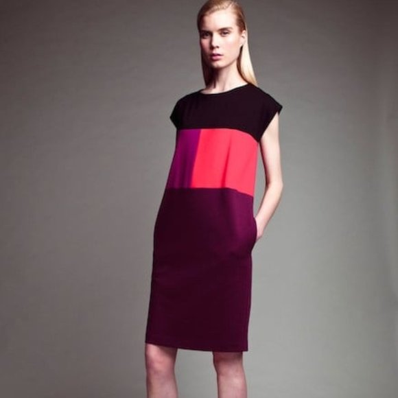 Narciso Rodriguez for Design Nation Panel-Blocked Sheath Dress (M) - Picture 8 of 8